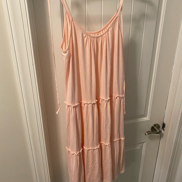 Spaghetti strap tiered ruffle casual dress - Picture 2 of 2